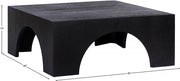 Arch Oak Wood Coffee Table in Black - 273Black-C