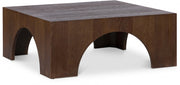 Arch Oak Wood Coffee Table in Brown - 273Brown-C