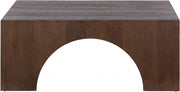Arch Oak Wood Coffee Table in Brown - 273Brown-C
