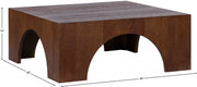 Arch Oak Wood Coffee Table in Brown - 273Brown-C