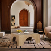 Arch Oak Wood Coffee Table in Natural - 273Oak-C