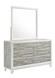 Arctic - Gray & White Mirror - B369-M