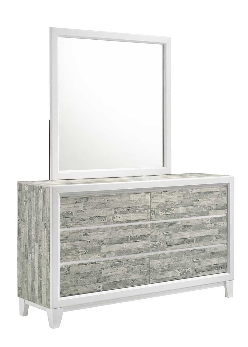 Arctic - Gray & White Mirror - B369-M