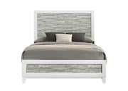 Arctic - Gray & White Panel King Bed - B369-K-Bed