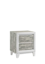 Arctic - Gray & White Panel Queen Bed - B369-Q-Bed