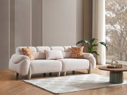 Arden 4-pieces (2 Sofa & 2 Chair) Livingroom in White - Anthracite - 200-ELIF-ARD-A601-3311