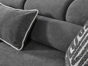 Arden 4-pieces (2 Sofa & 2 Chair) Livingroom in White - Anthracite - 200-ELIF-ARD-A601-3311