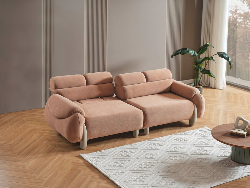 Arden 4-pieces (2 Sofa & 2 Chair) Livingroom in White - Anthracite - 200-ELIF-ARD-A601-3311