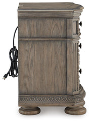 Ardenfield Light Brown California King Sleigh Bed, Chest and Nightstand - B944B6