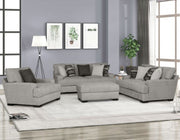 Ardenfold Gray Ottoman - FM64201GY-OT
