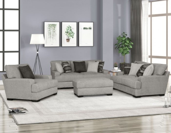 Ardenfold Gray Ottoman - FM64201GY-OT