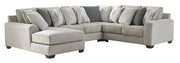 Ardsley Pewter 4 - Piece LAF Chaise Sectional - Gate FurnitureSectional