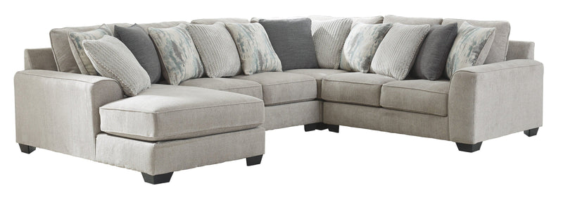 Ardsley Pewter 4 - Piece LAF Chaise Sectional - Gate FurnitureSectional