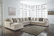 Ardsley Pewter 5 - Piece Large LAF Sectional - Gate FurnitureSectional