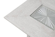 Argenthart Light Gray Dining Table - FM3368GY-T