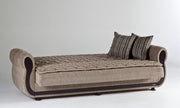 Argos 3 Seat Sleeper (Zilkade L.Brown) 1 Piece - Gate FurnitureSleeper Sofa