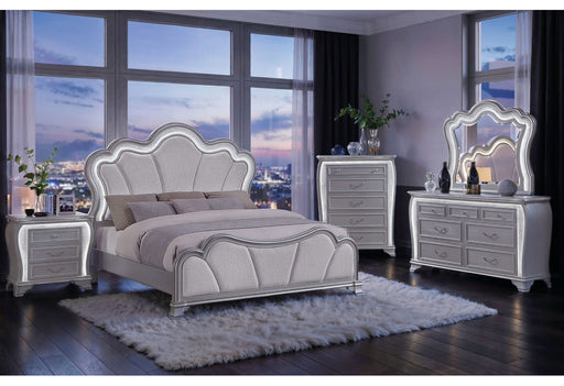 Aria Silver King Bed Group - ARIA-SILVER-KBG