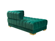 Ariana Green Velvet Double Chaise Sectional [ETA: 3/10] - ARIANAGREEN-SEC