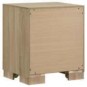 Arielle 2-drawer Bedroom Nightstand with Casters Light Oak - 223112