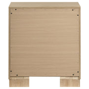 Arielle 2-drawer Bedroom Nightstand with Casters Light Oak - 223112