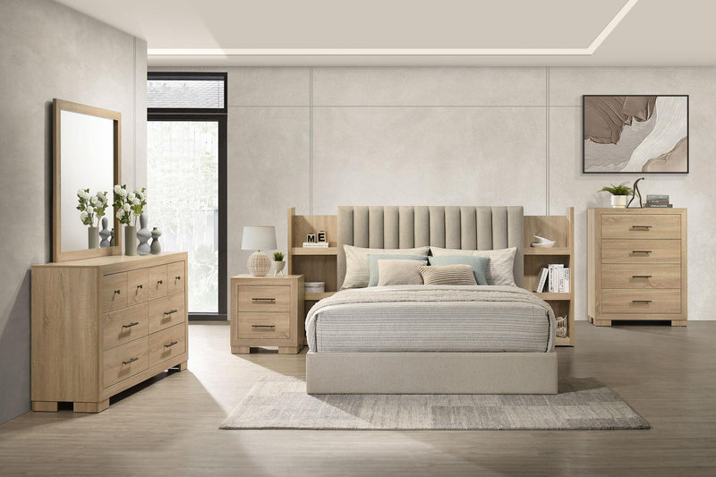 Arielle 4-drawer Bedroom Chest of Drawers Light Oak - 223115