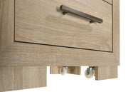 Arielle 4-piece Eastern King Bedroom Set Light Oak - 223111KE-S4
