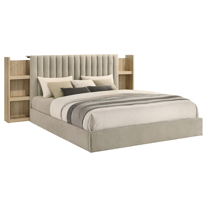 Arielle 5-piece Eastern King Bedroom Set Light Oak - 223111KE-S5