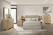 Arielle 6-drawer Bedroom Dresser with Mirror Light Oak - 223113M