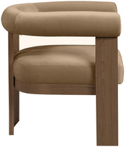 Arienzo Velvet Performance Fabric Upholstered Chair in Beige - 33016Beige