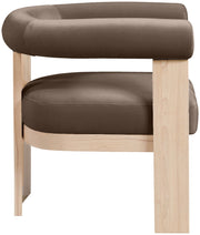 Arienzo Velvet Performance Fabric Upholstered Chair in Brown - 33017Brown