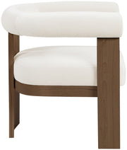 Arienzo Velvet Performance Fabric Upholstered Chair in Cream - 33016Cream