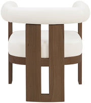 Arienzo Velvet Performance Fabric Upholstered Chair in Cream - 33016Cream