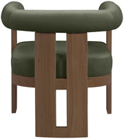 Arienzo Velvet Performance Fabric Upholstered Chair in Green - 33016Green