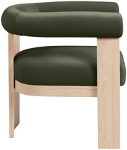 Arienzo Velvet Performance Fabric Upholstered Chair in Green - 33017Green