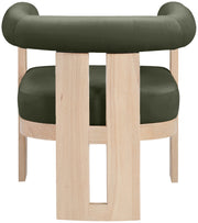 Arienzo Velvet Performance Fabric Upholstered Chair in Green - 33017Green