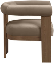 Arienzo Velvet Performance Fabric Upholstered Chair in Taupe - 33016Taupe