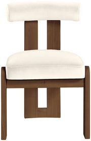 Arienzo Velvet Performance Fabric Upholstered Dining Chair in Cream, Set of 2 - 88023Cream-C