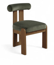 Arienzo Velvet Performance Fabric Upholstered Dining Chair in Green, Set of 2 - 88023Green-C