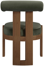 Arienzo Velvet Performance Fabric Upholstered Dining Chair in Green, Set of 2 - 88023Green-C