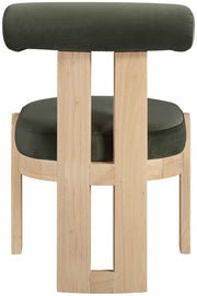 Arienzo Velvet Performance Fabric Upholstered Dining Chair in Green, Set of 2 - 88024Green-C