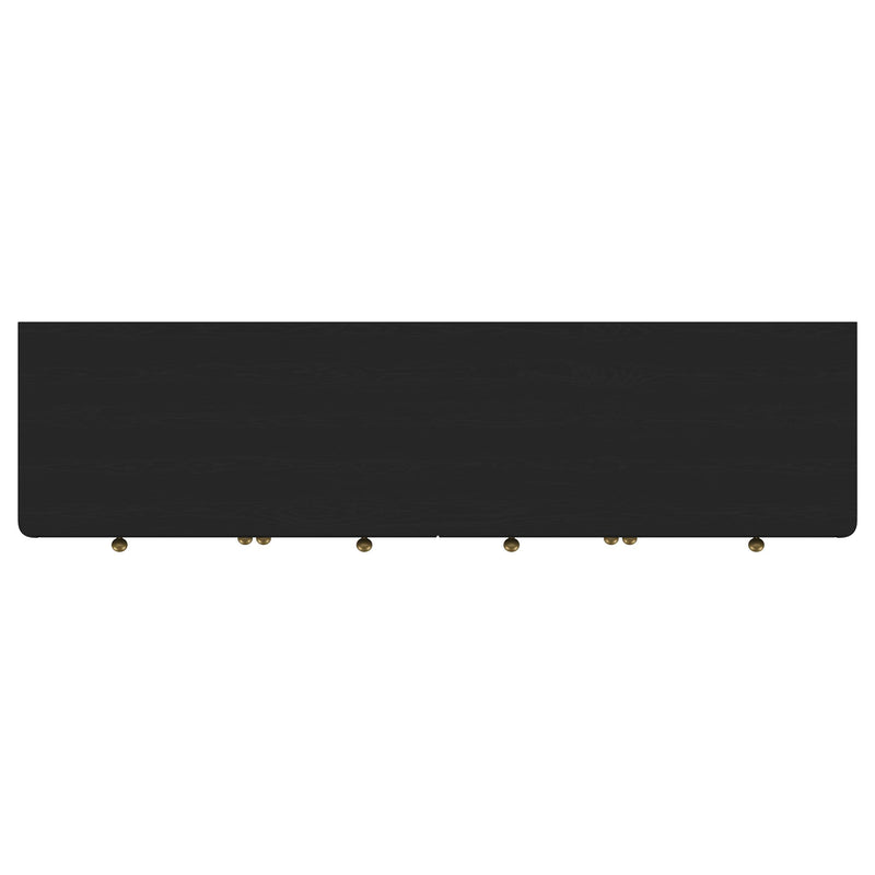 Arini 2-drawer Cane Door Dining Sideboard Server Black - 108935BLK