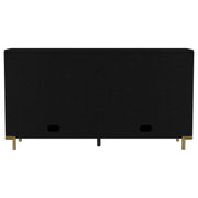 Arini 2-drawer Cane Door Dining Sideboard Server Black - 108935BLK