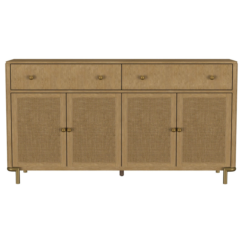 Arini 2-drawer Cane Door Dining Sideboard Server Sand Wash - 108935SWD