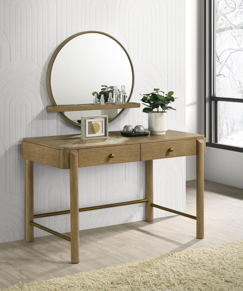 Arini 2-drawer Vanity Desk Makeup Table Sand Wash - 224307