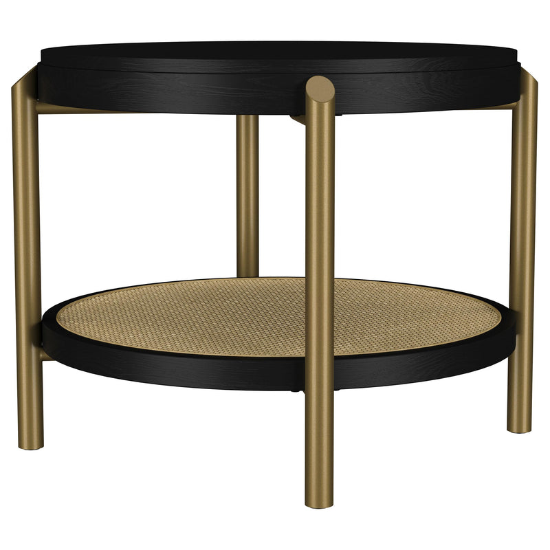 Arini 2-piece Round Coffee and End Table Set Black - 706198-S2