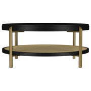 Arini 2-piece Round Coffee and End Table Set Black - 706198-S2