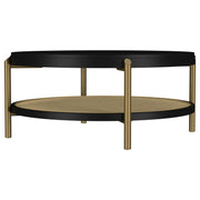 Arini 2-piece Round Coffee and End Table Set Black - 706198-S2