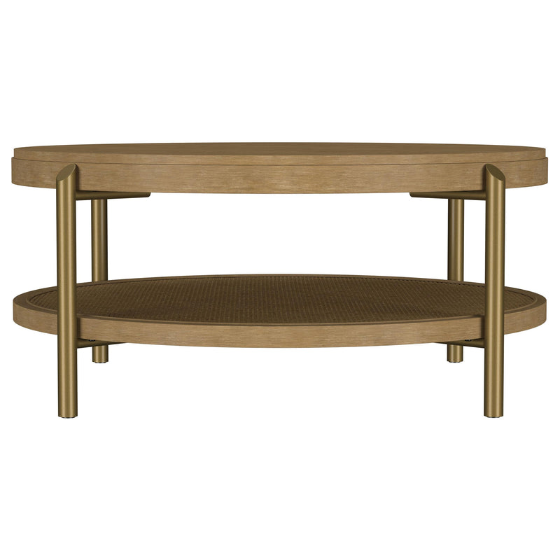 Arini 2-piece Round Coffee and End Table Set Sand Wash - 706188-S2