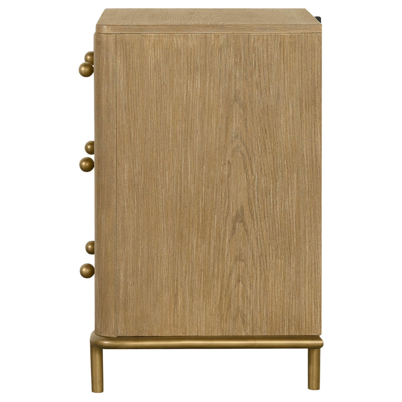 Arini 3-drawer Nightstand Sand Wash - 224302