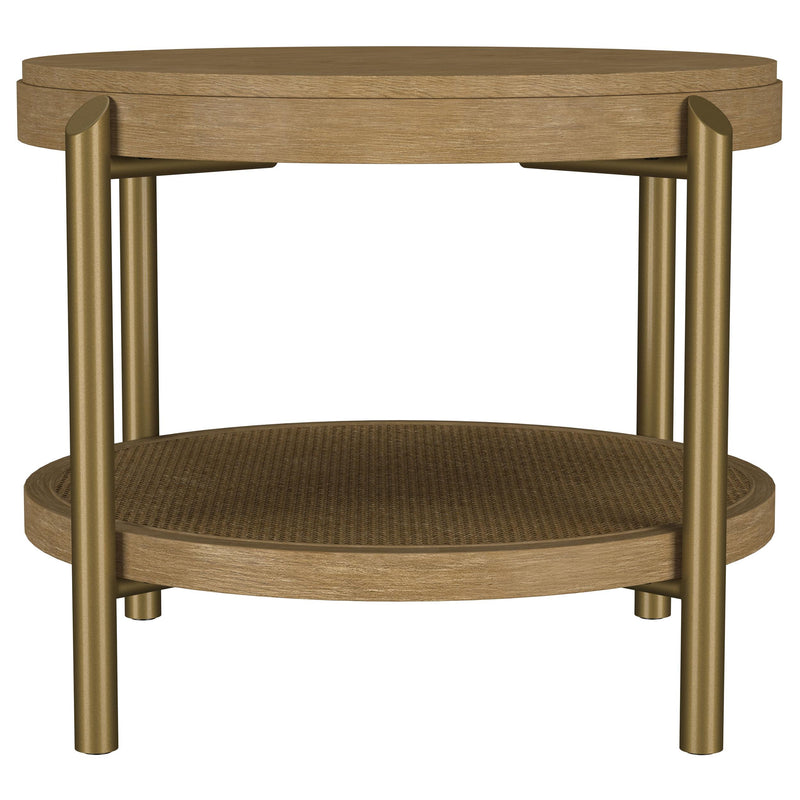 Arini 3-piece Round Coffee and End Table Set Sand Wash - 706188-S3